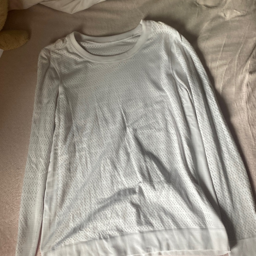 Lulu lemon white long sleeve top